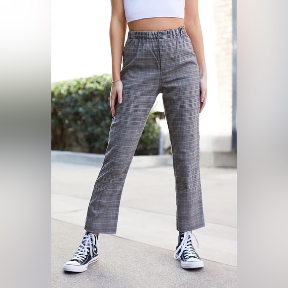 Brandy Melville Tilden Checkered Pants - Picture 1 of 8